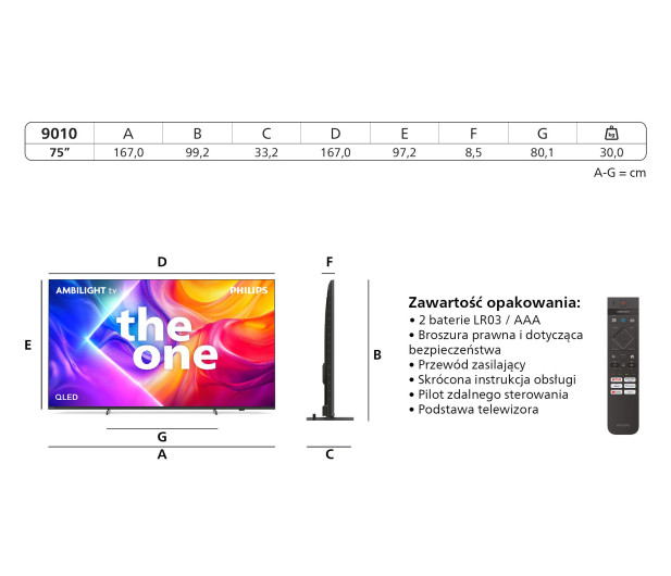 Philips 75PUS9010 75" QLED 4K 120 Hz Ambilight Dolby Atmos Vision - 1335620 - zdjęcie 3